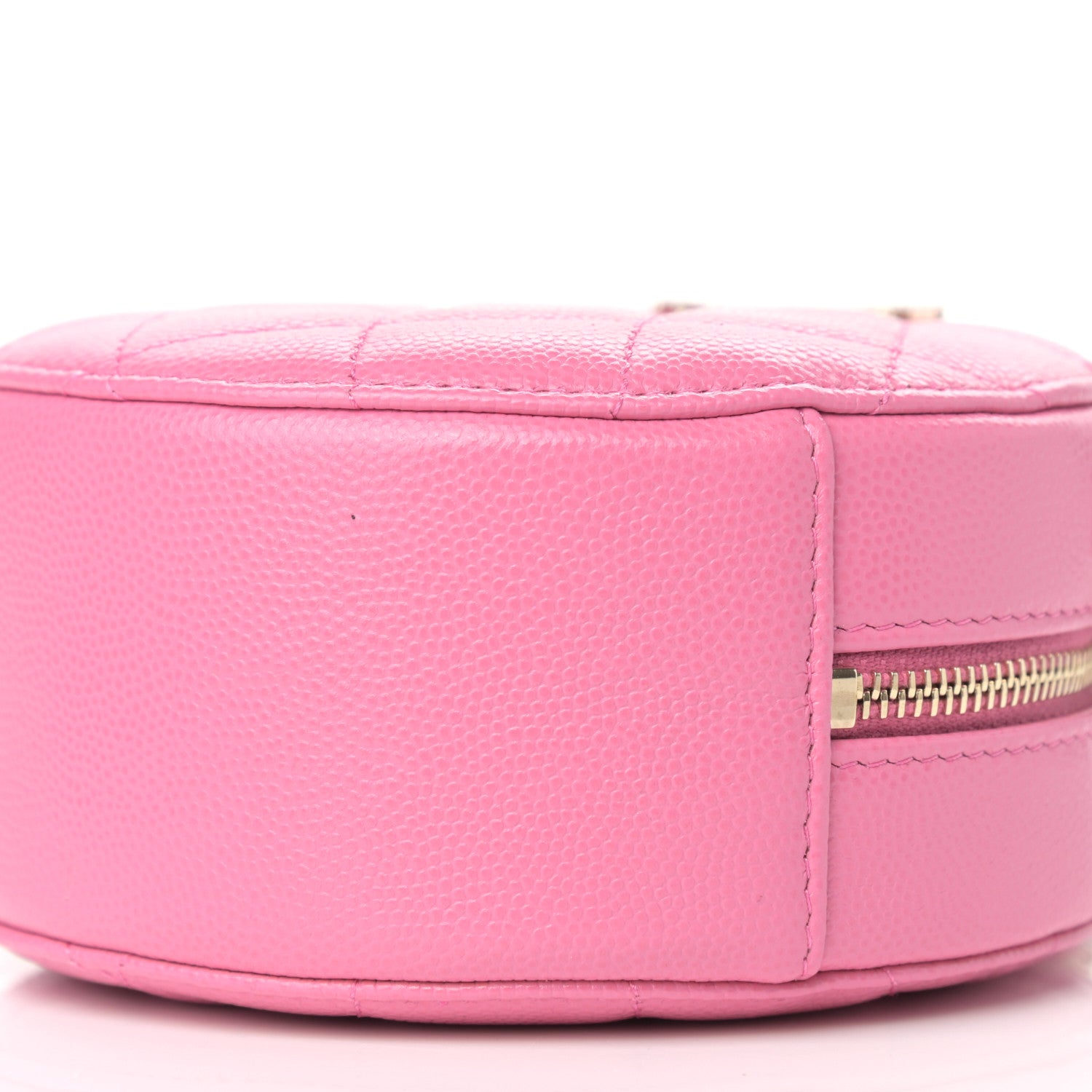 Chanel Caviar Quilted Gripoix CC Round Clutch With Chain Pink 9 of 12