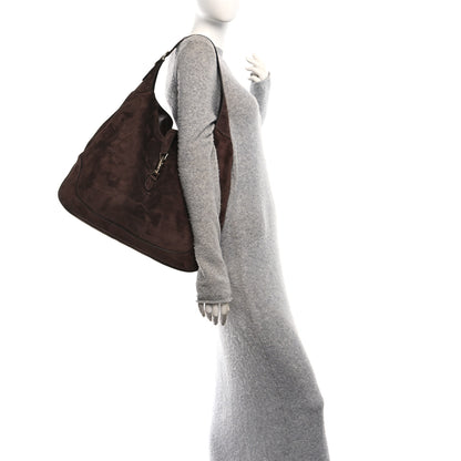 Gucci Suede Jackie 1961 Giorno Shoulder Bag Dark Brown 2 of 10