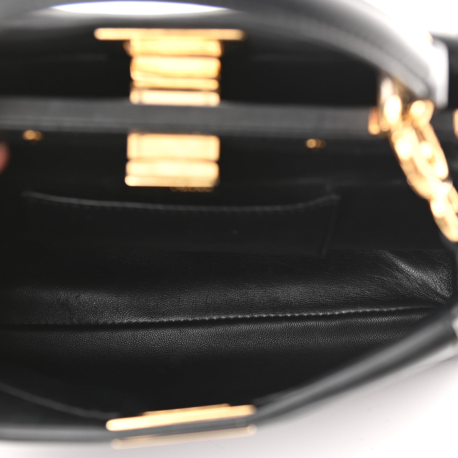 Fendi Nappa Mini Peekaboo Iconic Satchel Black 6 of 14