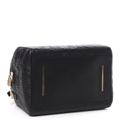 Louis Vuitton Calfskin Embossed Speedy Cube 30 Black 4 of 10