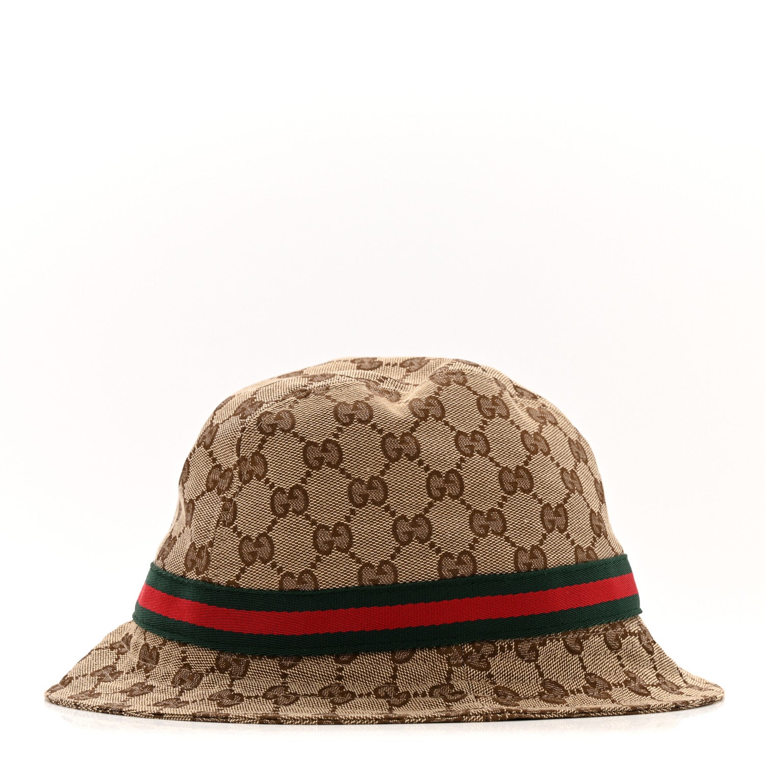 Gucci Monogram Web Bucket Hat M Brown 5 of 8