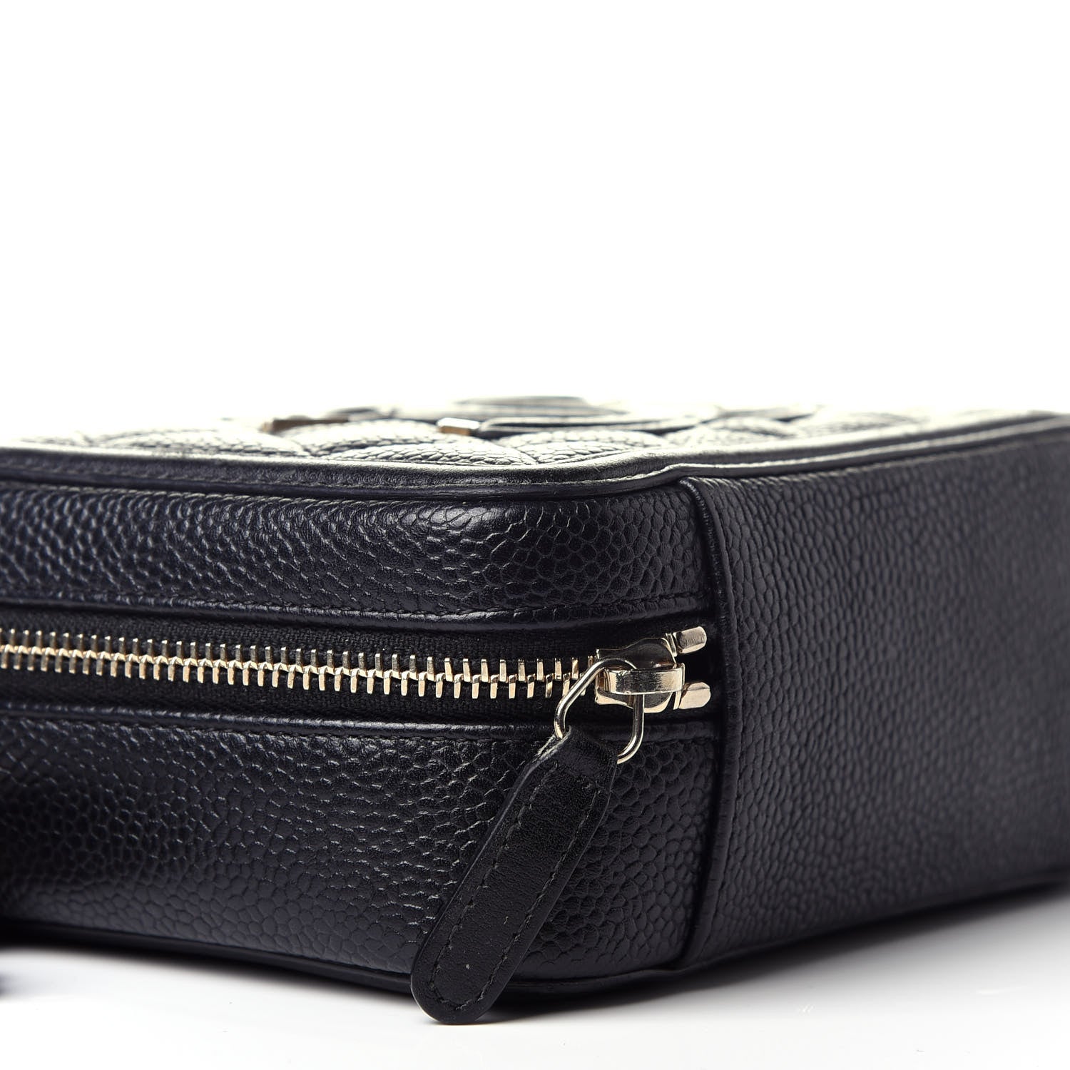 Chanel Caviar Quilted CC Filigree Vanity Clutch With Chain Black 8 of 11