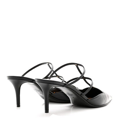 Valentino Garavani Calfskin Rockstud 60mm Wispy Mules 41 Black 4 of 9