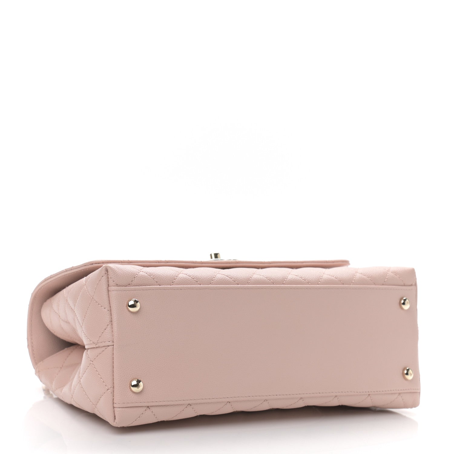 Chanel Caviar Quilted Small Coco Handle Flap Light Pink 4 of 11