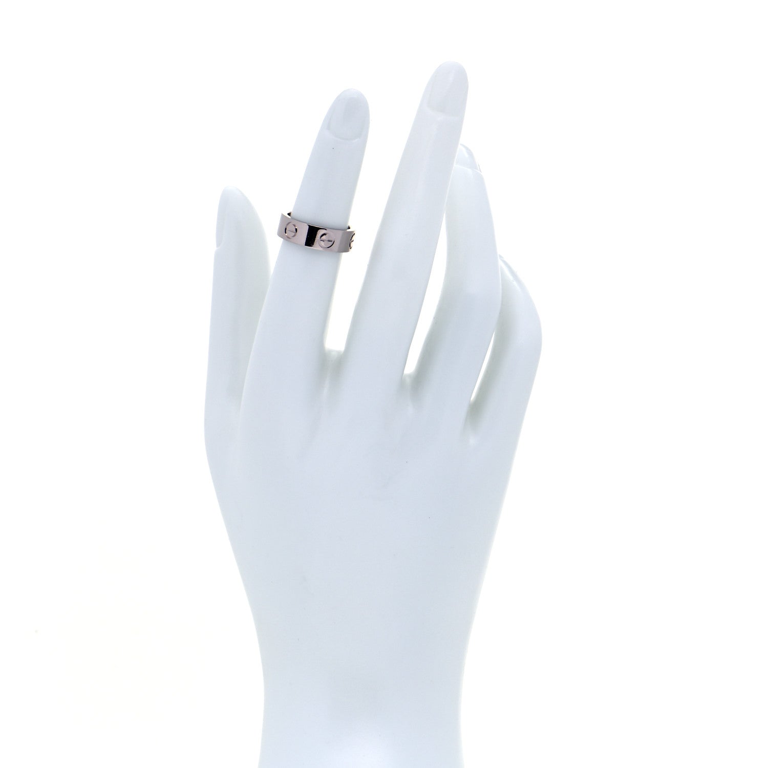 Cartier 18K White Gold 5.5mm LOVE Ring 48 4.5 2 of 7