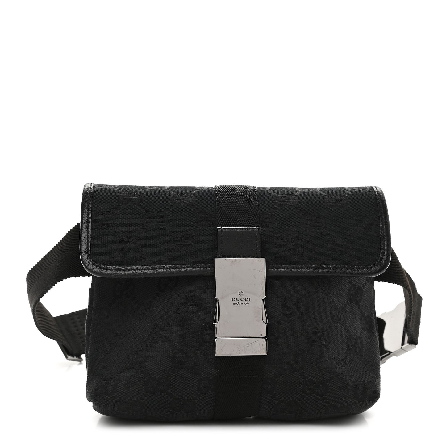Monogram Waist Pouch Bag Black