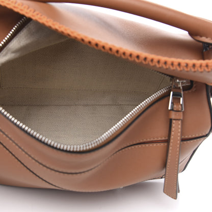 Loewe Calfskin Paula's Ibiza Whipstitch Small Puzzle Bag Tan Orange 5 of 9