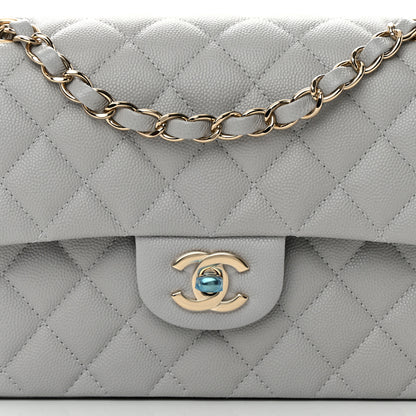 Chanel Caviar Quilted Small Double Flap Grey 8 of 11