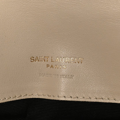 Saint Laurent Crocodile Embossed Monogram Phone Holder Crossbody Blanc Vintage 6 of 10