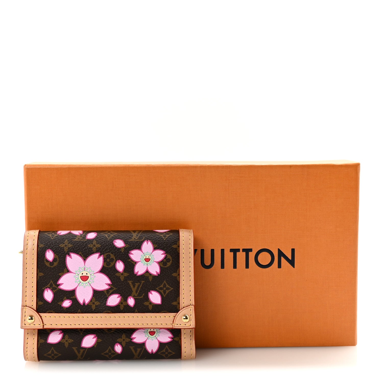 Louis Vuitton LV X TM Monogram Cherry Blossom Victorine Wallet Sakura Brown 7 of 7