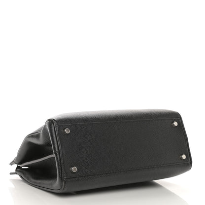Gucci Grainy Calfskin Small Zumi Top Handle Bag Black 3 of 10