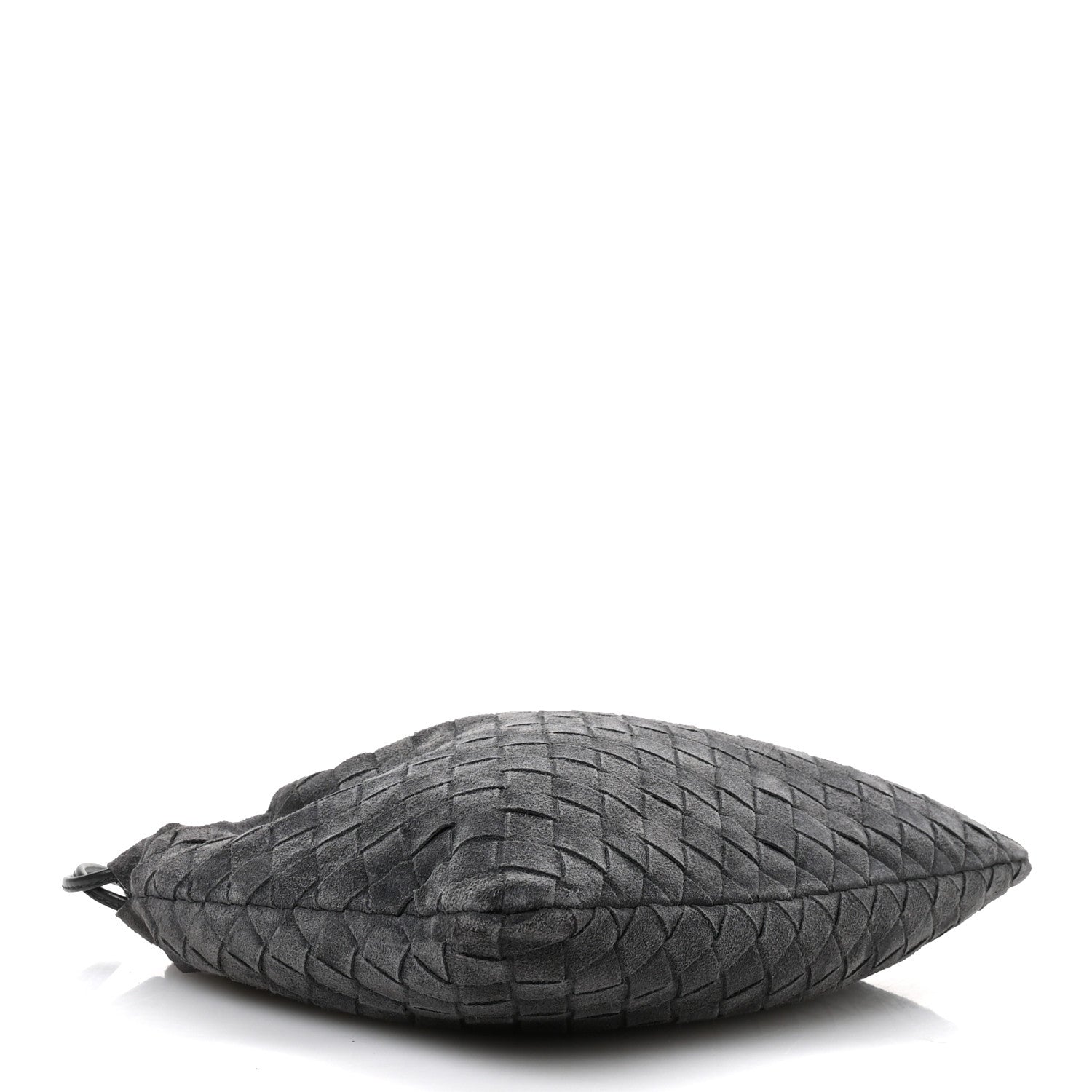Bottega Veneta Suede Calfskin Intrecciato Medium Dustbag Grey 4 of 10