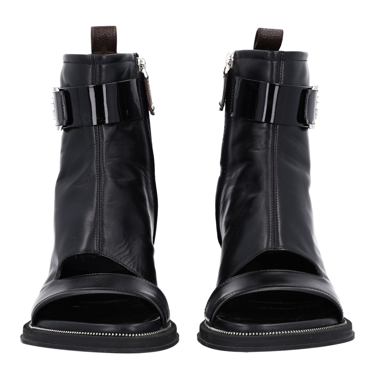Patent Calfskin Moonlight Boots 39 Black