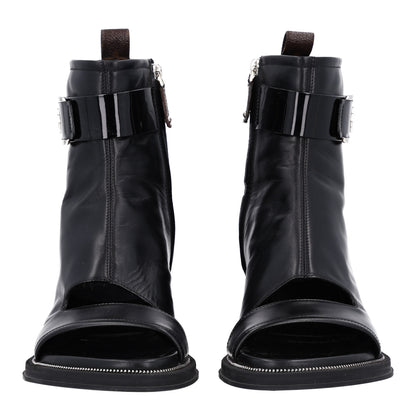 Louis Vuitton Patent Calfskin Moonlight Boots 39 Black 3 of 10