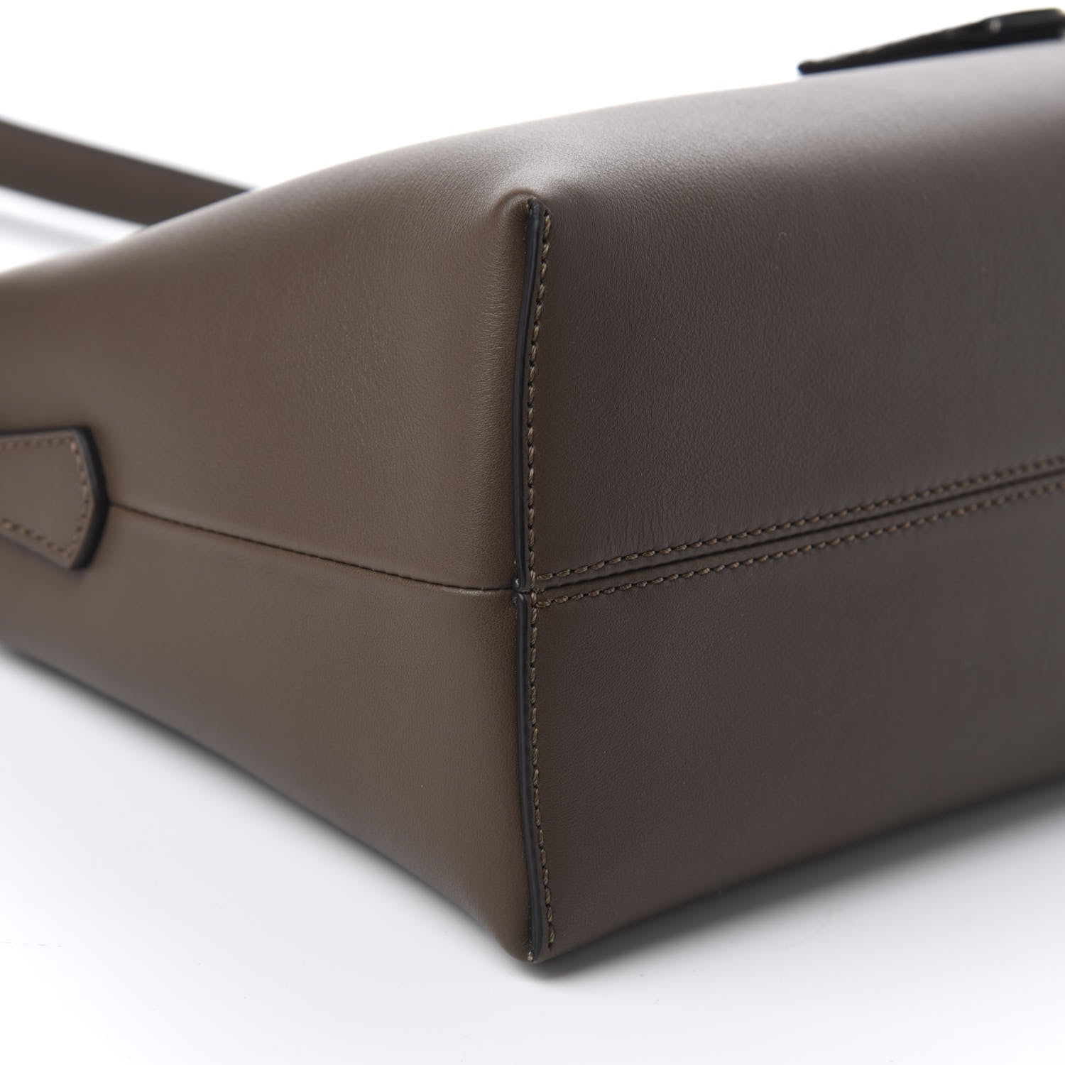 Fendi Vitello Dolce Bi-Color FF 1974 Embossed Medium By The Way Boston Bag Maya Black 6 of 11