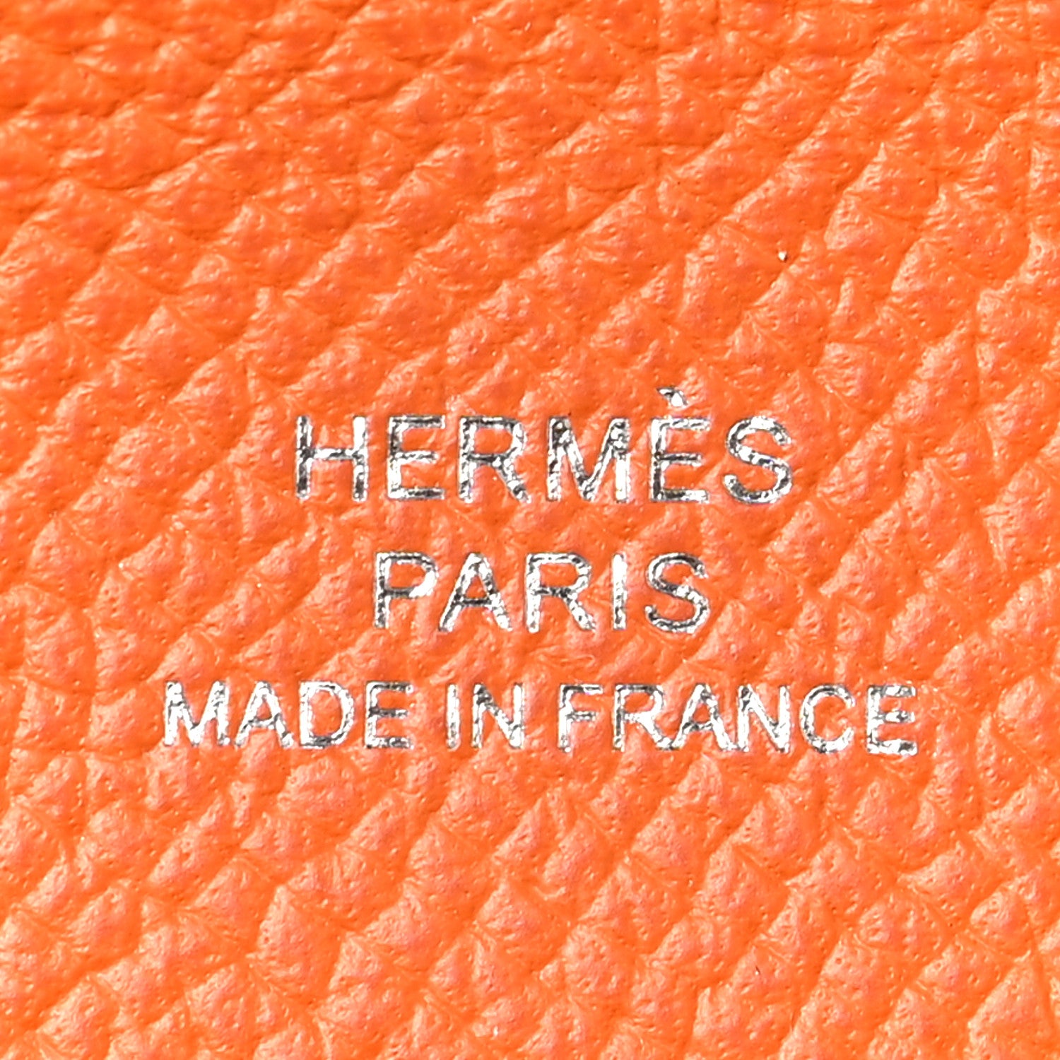 Hermes Epsom Calvi Card Case Orange 6 of 6