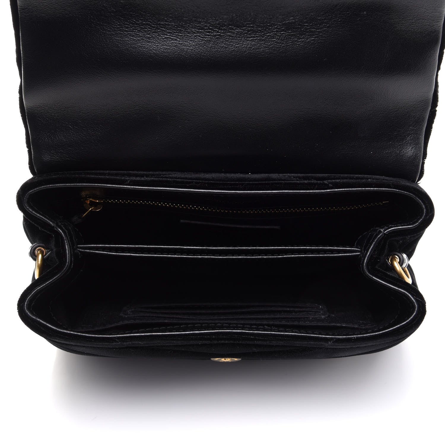 Saint Laurent Velvet Y Quilted Monogram Toy Loulou Chain Satchel French Black 5 of 12