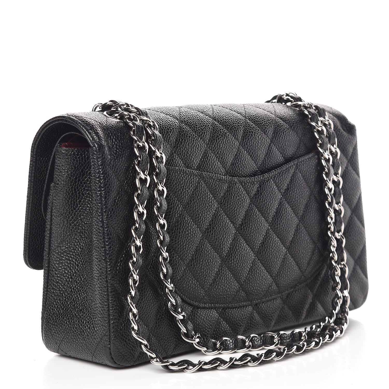 Chanel Caviar Quilted Medium Double Flap Black 3 of 11