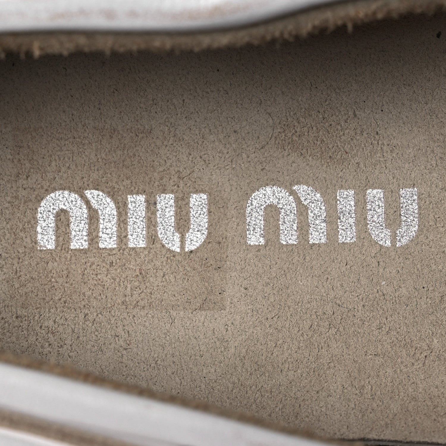 Miu Miu Vitello Deco Boat Loafers 37 White 9 of 13
