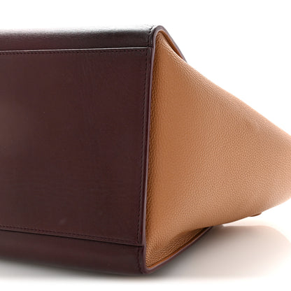 Celine Satin Baby Grained Calfskin Small Tri-Color Trapeze Carmin 9 of 9