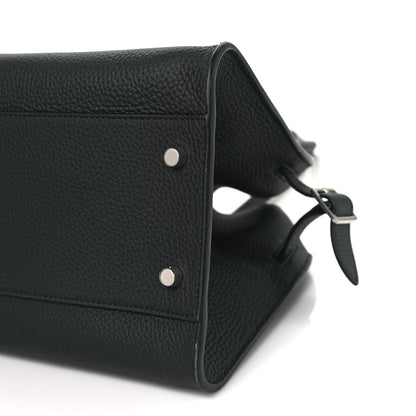 The Row Grained Calfskin Margaux Shoulder 12 Black 9 of 10
