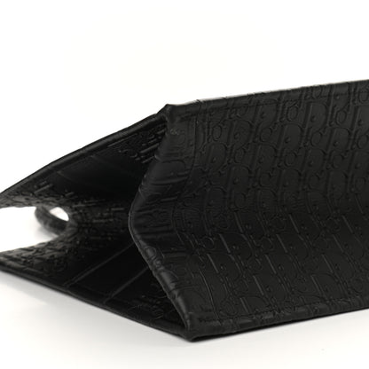 Christian Dior Oblique Calfskin Embossed Medium Book Tote Black 9 of 10