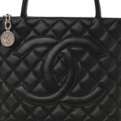 Chanel Caviar Quilted Medallion Tote Black 8 of 10