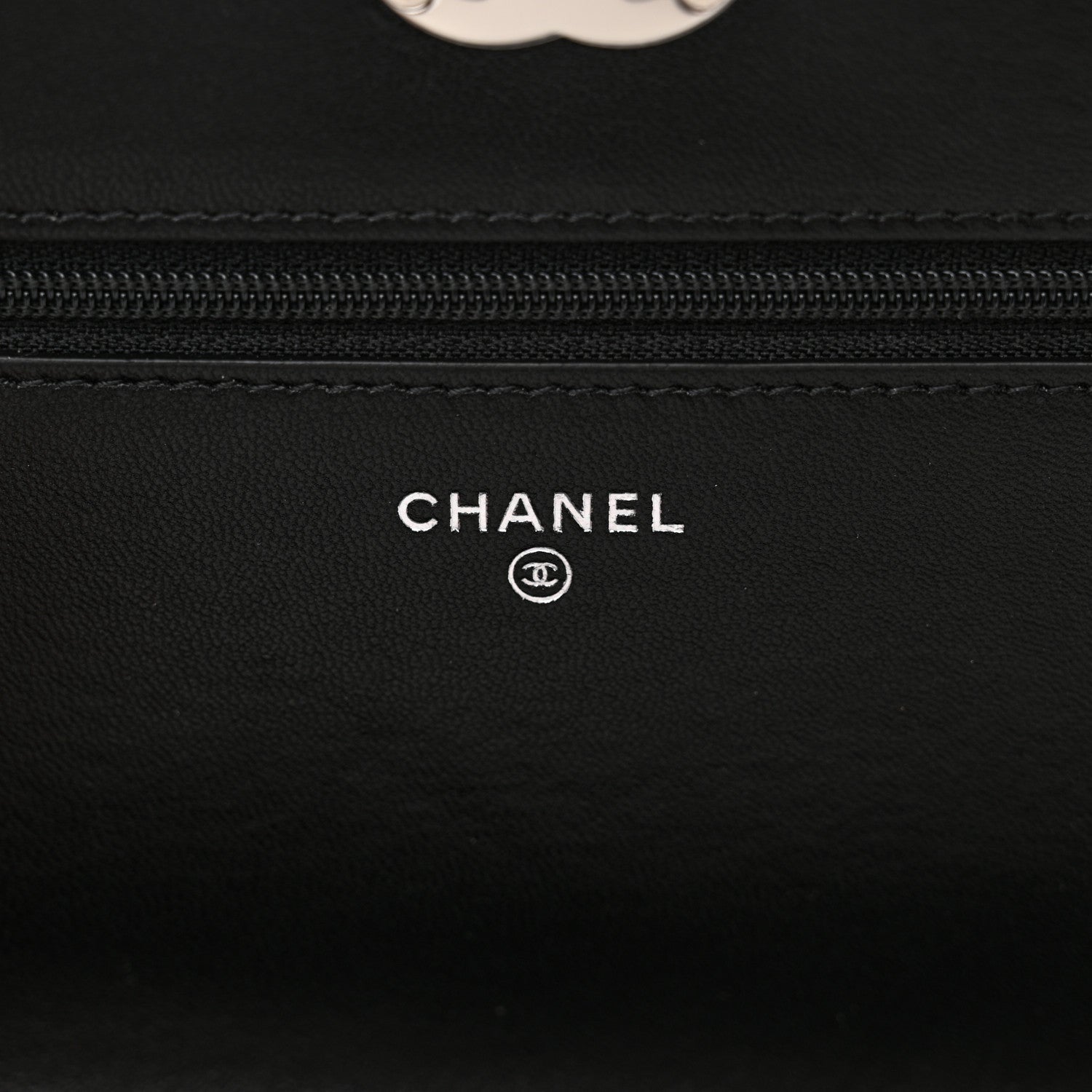 Chanel Velvet Mirror Embellished Boy Wallet On Chain WOC Argent 6 of 13