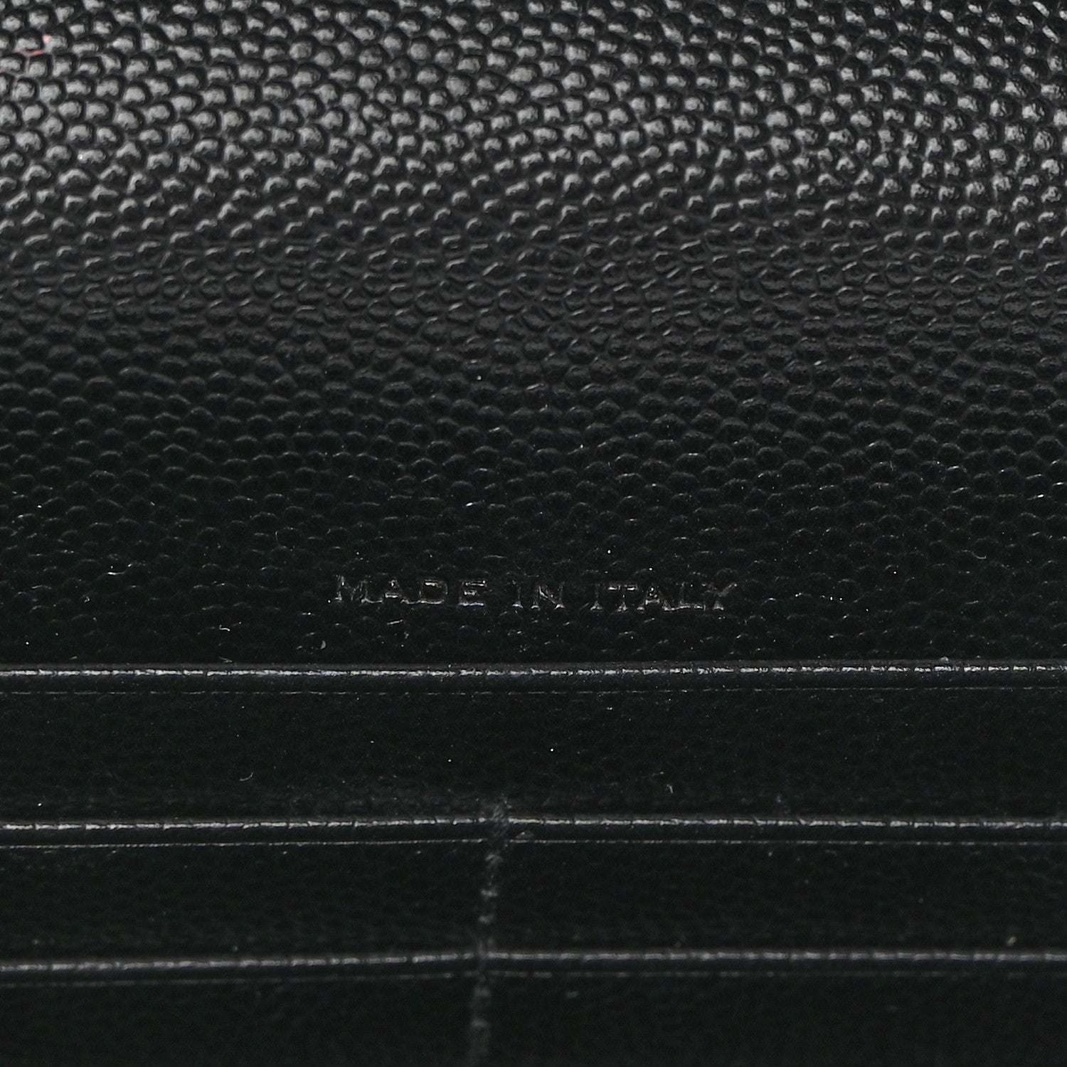 Saint Laurent Grain De Poudre Matelasse Chevron Monogram Envelope Chain Wallet Black 7 of 12