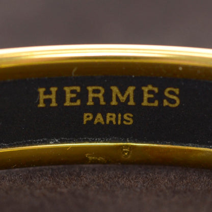 Hermes Enamel Narrow Caleche Bracelet PM Bleu 8 of 8