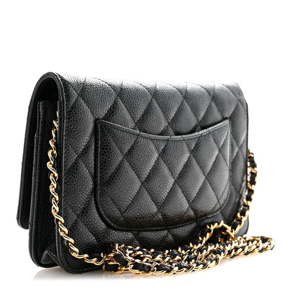 Chanel Caviar Quilted Wallet On Chain WOC Black 3 of 13