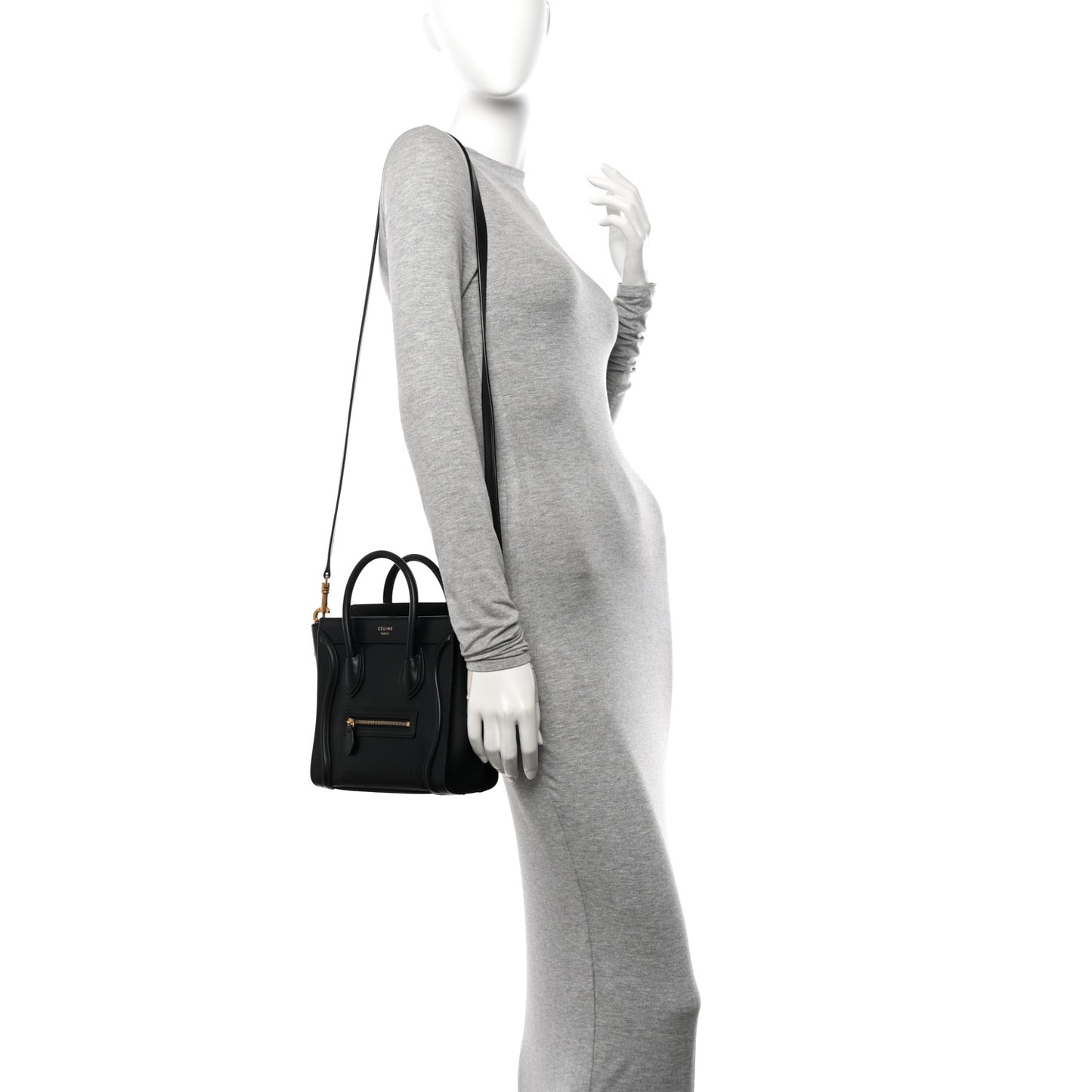 Smooth Calfskin Nano Luggage Black