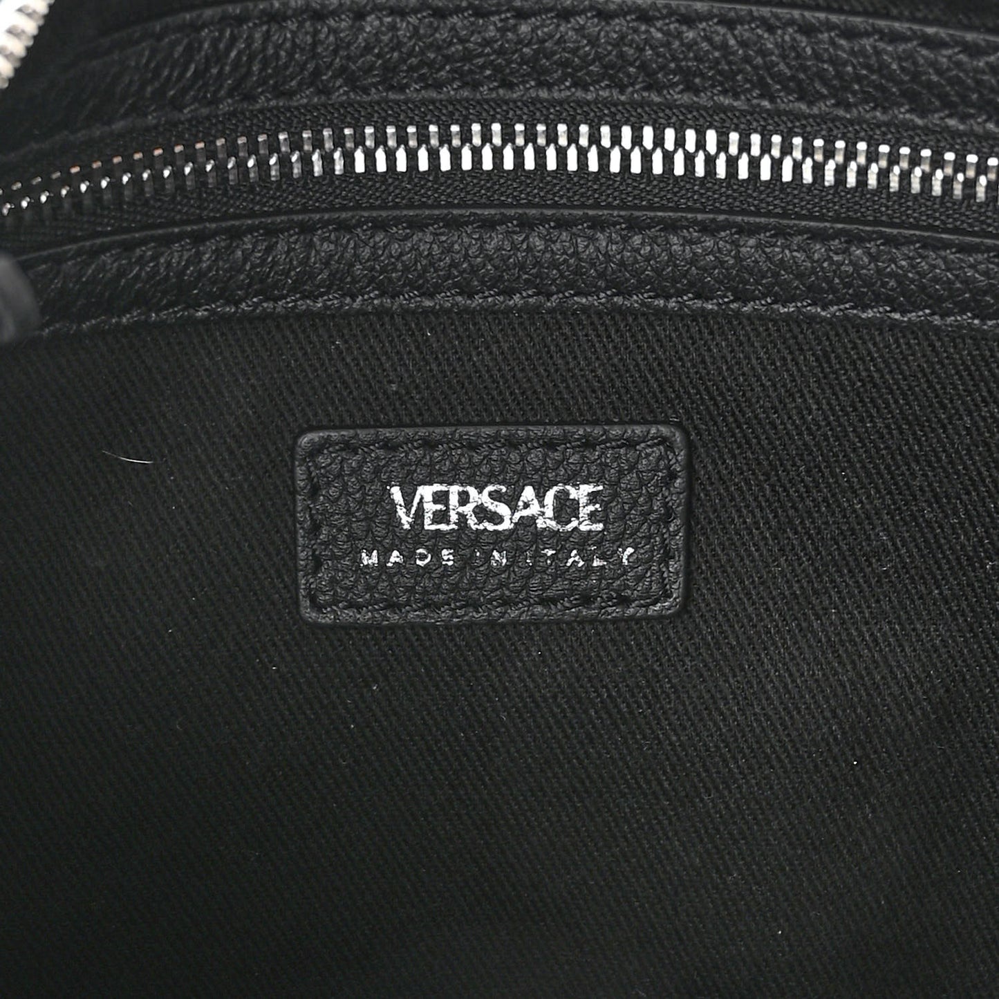 Calfskin Small Repeat Zip Hobo Black