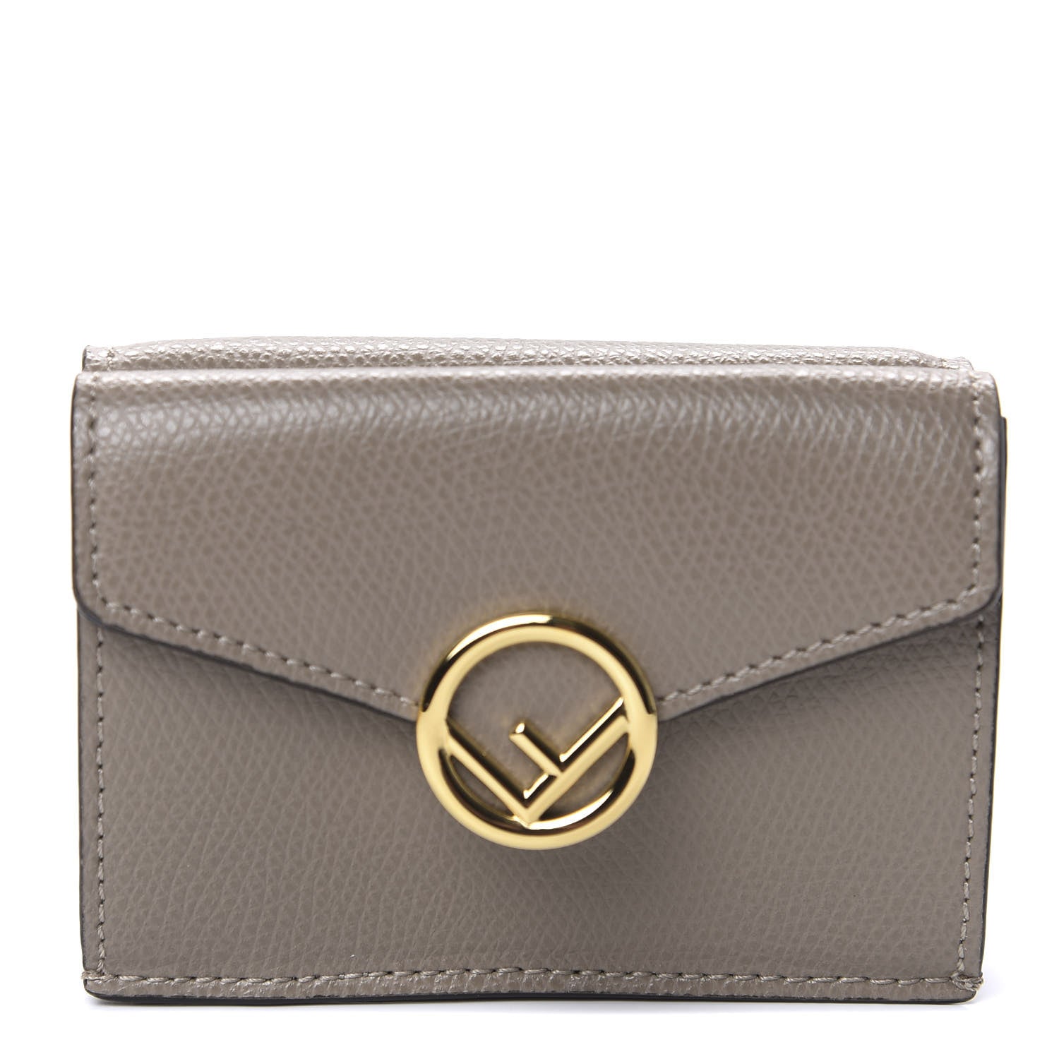 Fendi Vitello Cruise F is Fendi Micro Tri-Fold Envelope Wallet Tortora 1 of 7