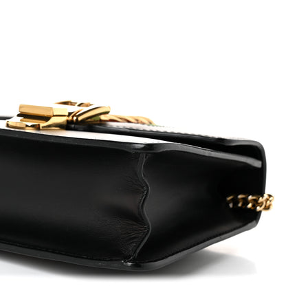 Gucci Calfskin Mini Sylvie Chain Shoulder Bag Black 10 of 10