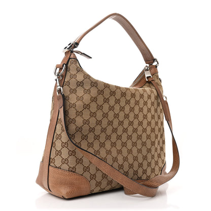 Gucci Monogram Old Libeccio Small Miss GG Hobo Beige Ebony Light Brown 3 of 10