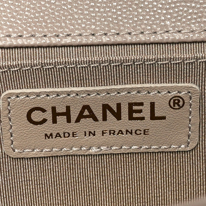 Chanel Caviar Quilted Medium Boy Flap Dark Beige 6 of 11