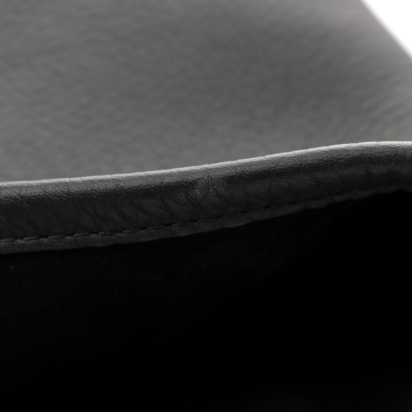 Grained Calfskin Medium N/S Park Tote Black