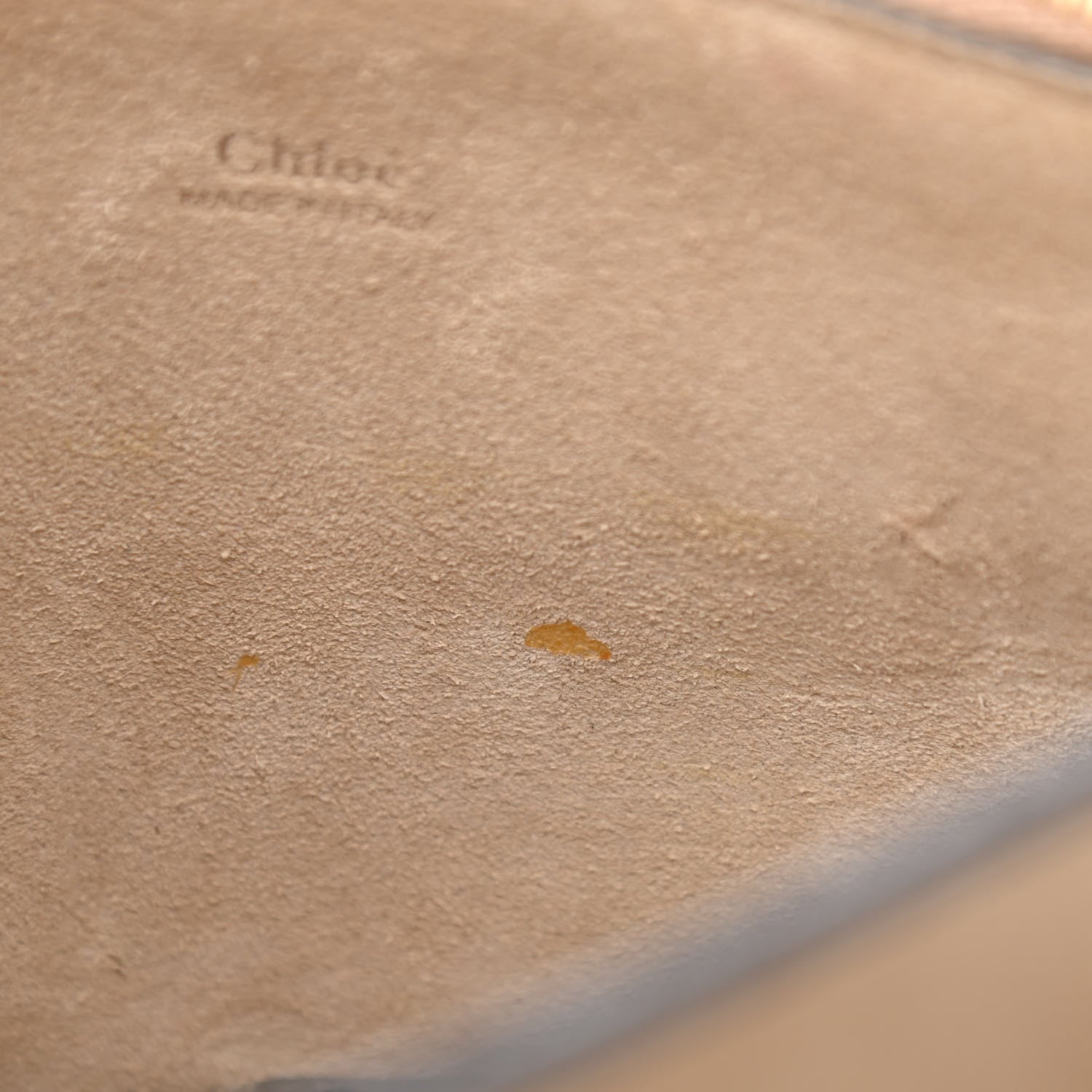 Chloe Suede Calfskin Medium Faye Shoulder Bag Tobacco 8 of 12
