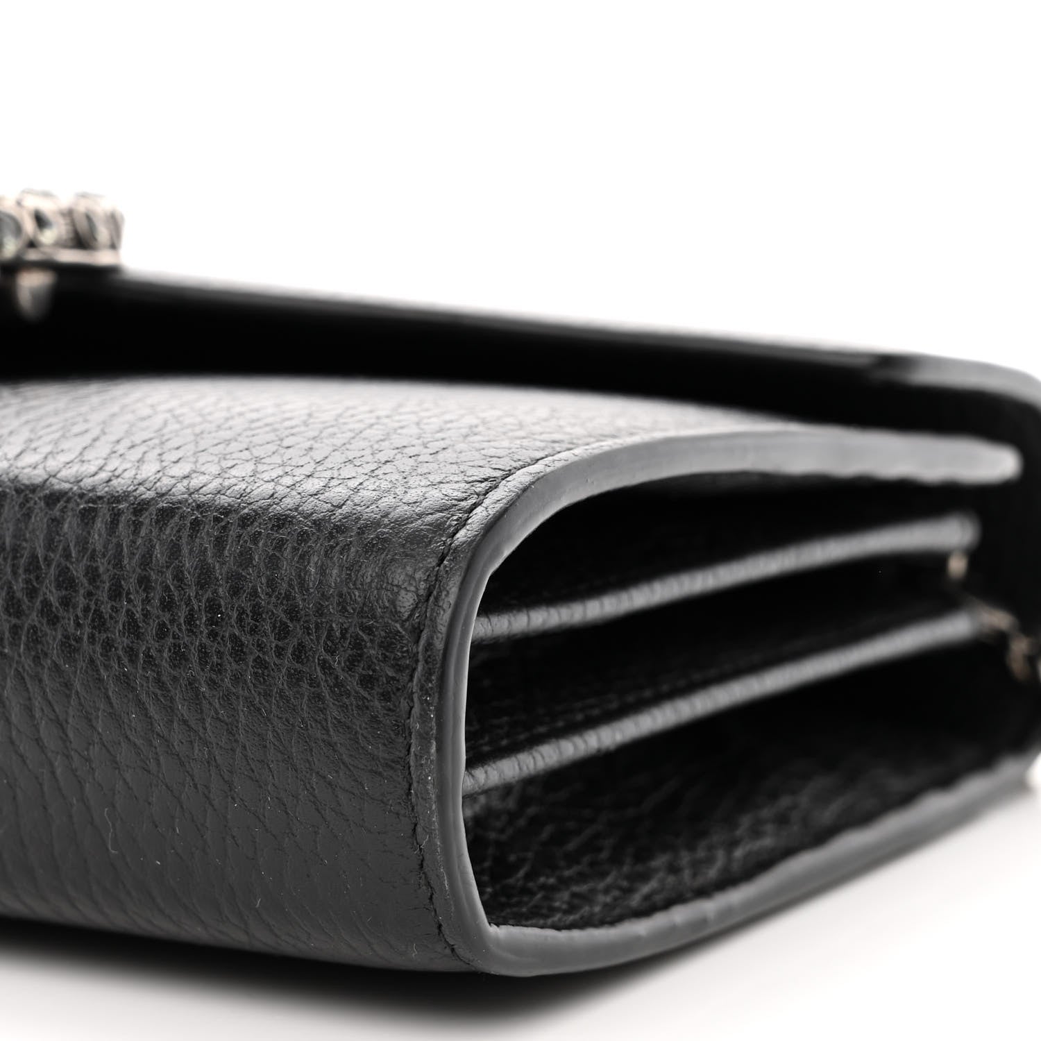 Gucci Calfskin Mini Dionysus Chain Wallet Black 10 of 13