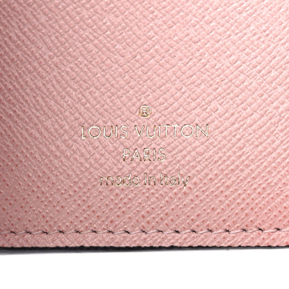 Louis Vuitton Damier Ebene Victorine Wallet Rose Ballerine 6 of 7