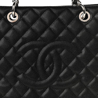Chanel Caviar Quilted XL Grand Shopping Tote GST Black 7 of 14