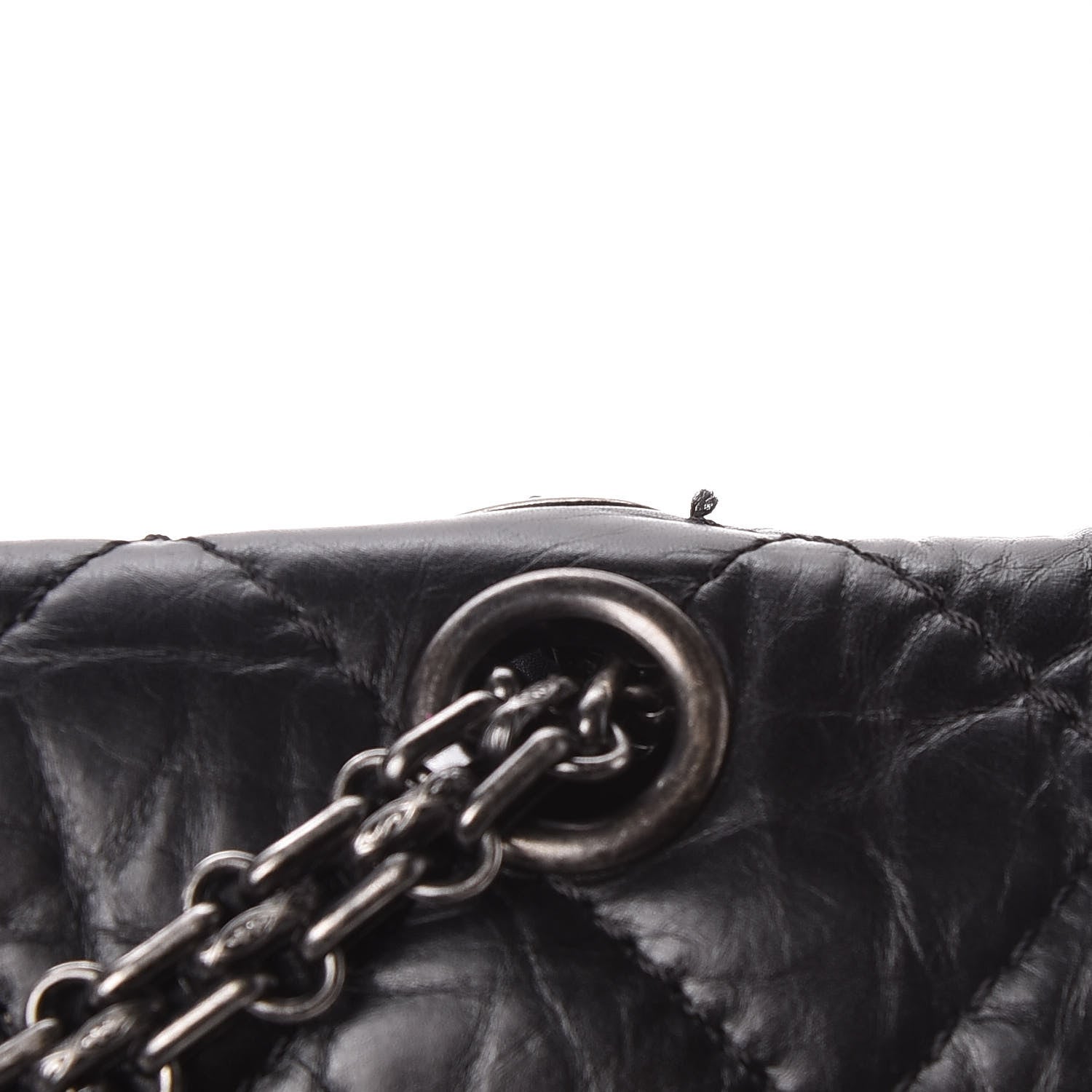 Chanel Aged Calfskin Quilted 2.55 Reissue 227 Flap Black 10 of 11