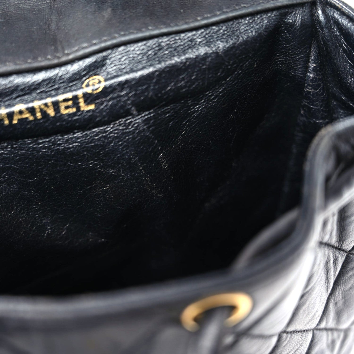 Chanel Lambskin Quilted Backpack Black 20 of 24