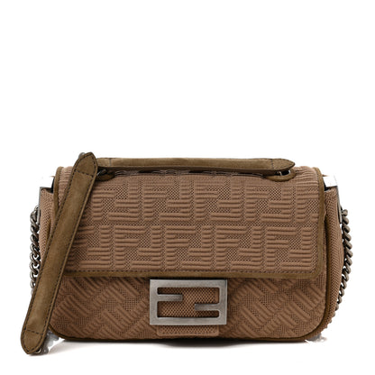 Fendi Technical Fabric FF Midi Chain Baguette Sand 1 of 7