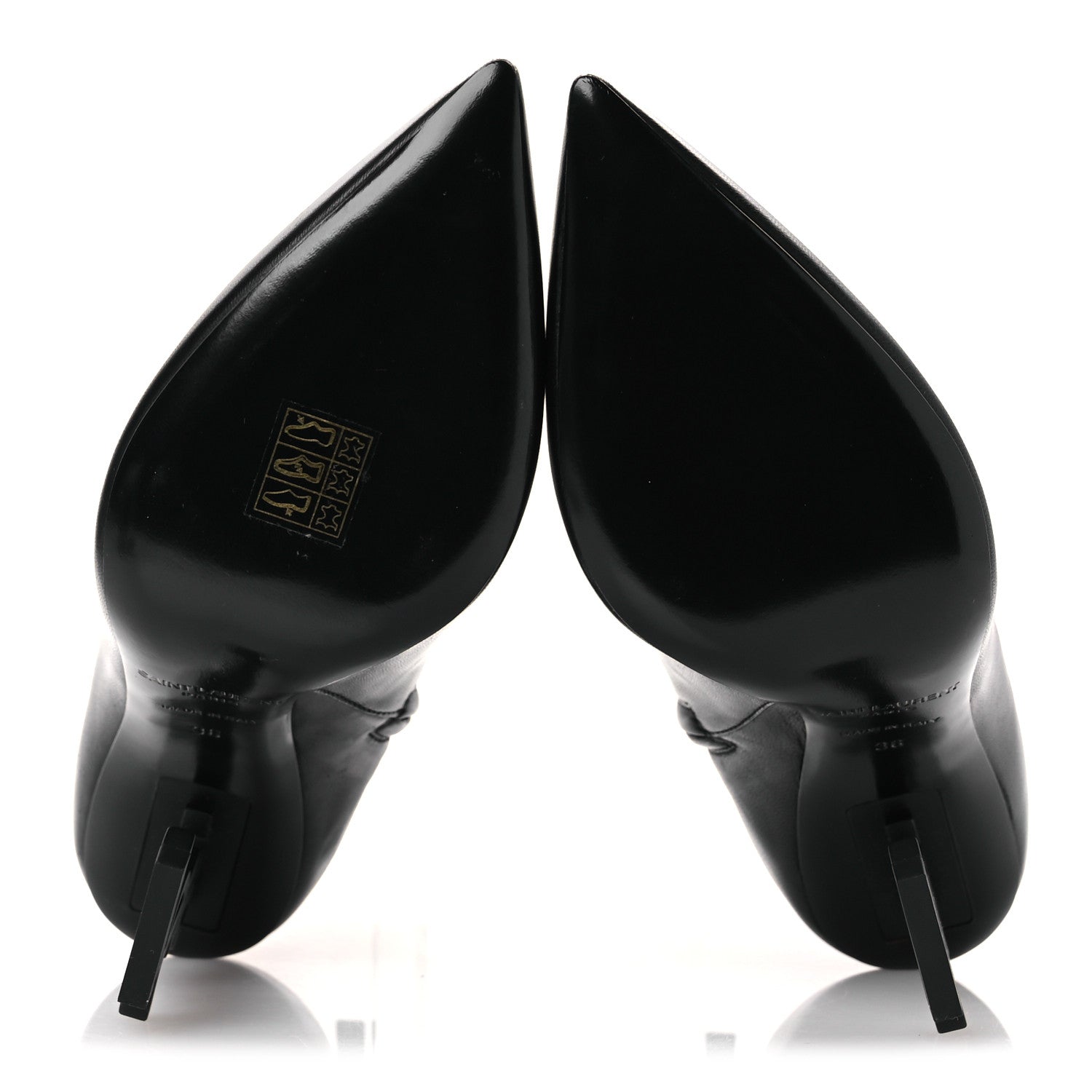 Saint Laurent Nappa Vendome Opyum Ankle Boots 36 Black 7 of 11