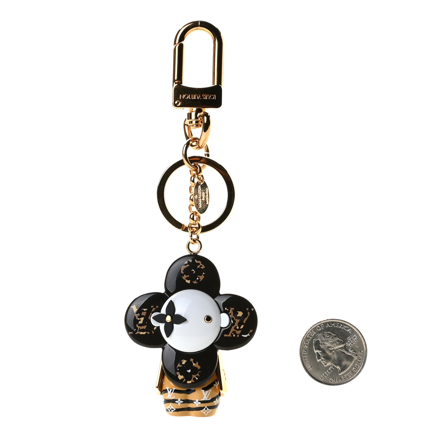 Resin Wood Vivienne Jungle Bag Charm Key Holder