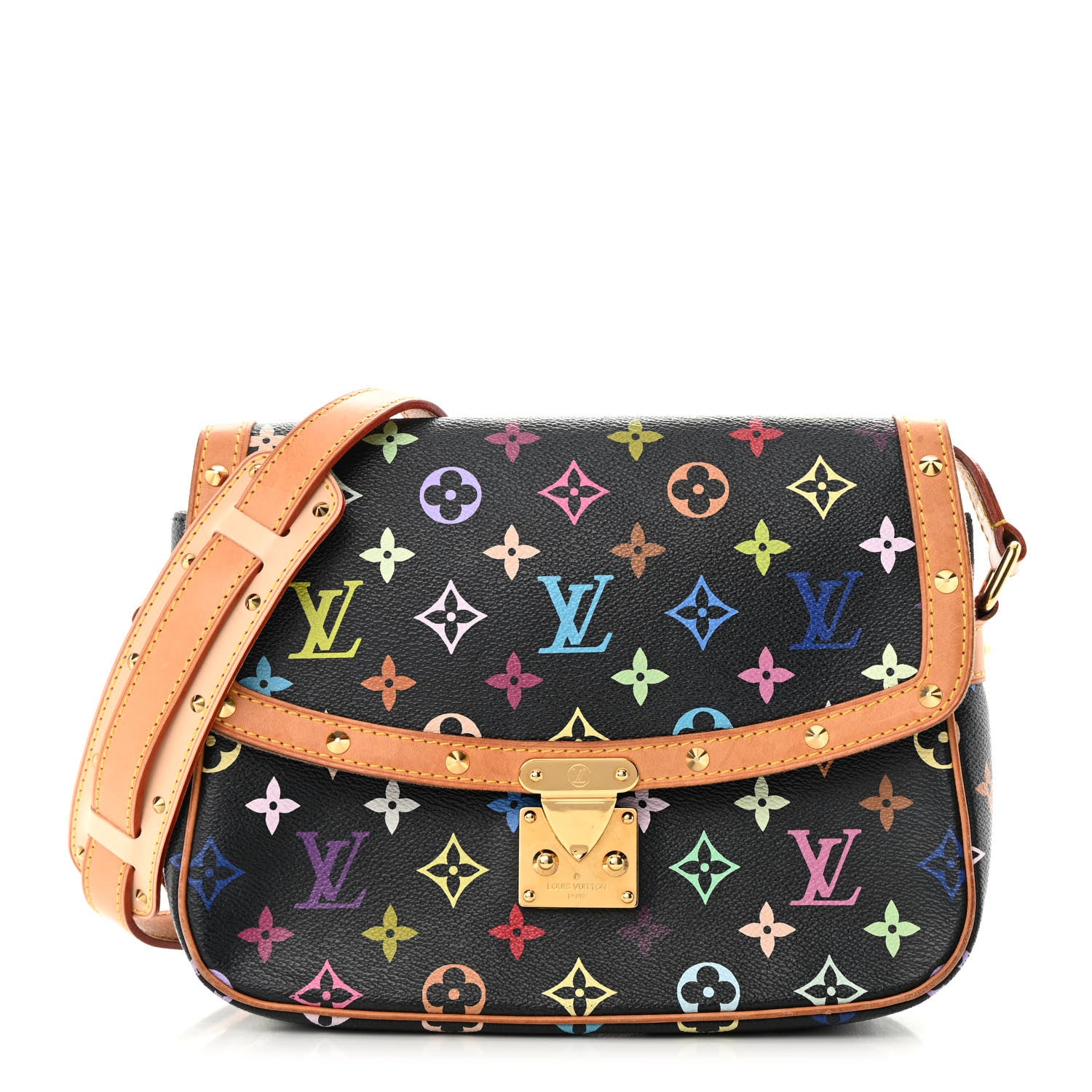 Louis Vuitton Monogram Multicolor Sologne Black 1 of 16