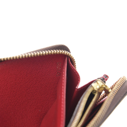 Louis Vuitton Damier Ebene Clemence Wallet Cherry 7 of 9