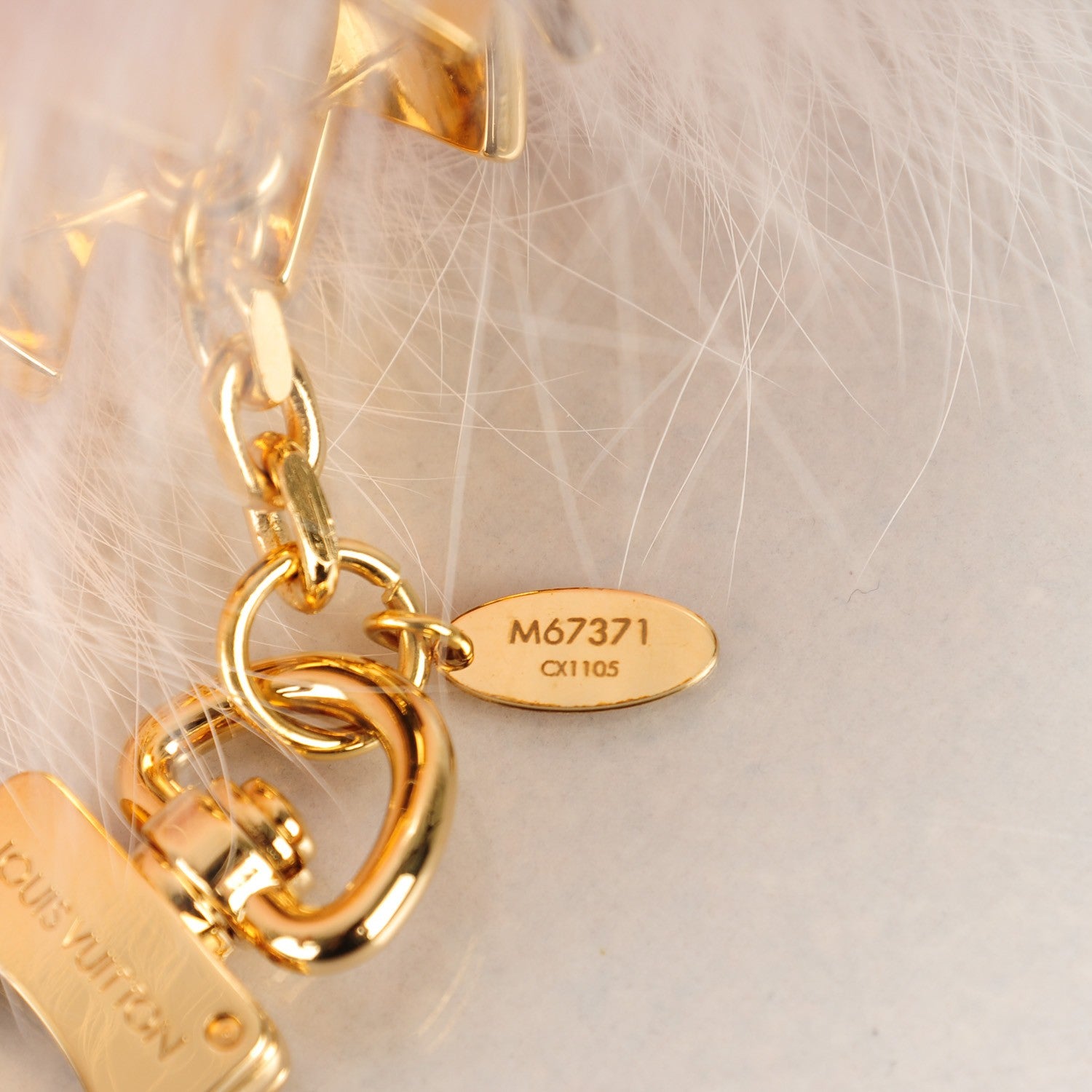 Louis Vuitton Fuzzy Bubble Bag Charm Light Pink 4 of 5